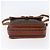 Céline Borsa a Spalla in Tela Macadam CELINE in Pelle PVC Marrone Oro Auth ka209 D'oro - vista 5