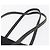 PRADA Borsa a mano in nylon nero argento Auth 154514 - vista 8