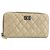 CHANEL 2.55 Portafoglio Lungo Matelassé in Pelle di Agnello Oro CC Auth yk19525 D'oro