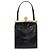 SAINT LAURENT Borsa a Mano Smalto Nero Oro Auth 154615 D'oro - vista 2