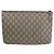 Bamboo Borsa a Spalla Gucci GG Supreme in PVC Nylon 3 Pezzi Beige Nero Auth ka378 - vista 3