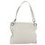 LOEWE Schultertasche aus Leder Weiß Silber Authentisch bs31203