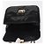 VALENTINO Borsa a spalla con catena e borchie Smalto Nero Argento Auth bs31222 - vista 10