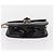 VALENTINO Borsa a spalla con catena e borchie Smalto Nero Argento Auth bs31222 - vista 5