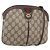 Borsa Sherry Line GG Supreme Web di GUCCI in PVC beige e oro 904 02 047 Auth BA7792 D'oro