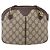 Borsa Sherry Line GG Supreme Web di GUCCI in PVC beige e oro 904 02 047 Auth BA7792 D'oro - vista 2