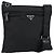 Borsa a Spalla PRADA in Nylon Nero Argento Autentica ka039