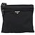Borsa a Spalla PRADA in Nylon Nero Argento Autentica ka039 - vista 13