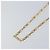 Collana a catena Christian Dior in metallo dorato Auth am9775 - vista 3