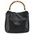 Borsa a mano in pelle Gucci Bamboo Nera Oro 001 0166 1638 Auth BA7790 Nero D'oro - vista 2