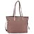 Borsa Tote Prada in nylon rosa argento Auth bs31047
