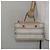 Burberry Tote Bag aus Leinwand in Elfenbein Silber authentisch hk3108 Roh - Ansicht 23