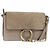 Chloé Borsa a Spalla Chloe Fay in Pelle Scamosciata Beige Oro Auth BA6627 D'oro