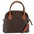 Céline Borsa a mano in tela Macadam CELINE in pelle PVC 2 in 1 marrone Auth BA6720