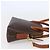 Céline Borsa a mano in tela Macadam CELINE in pelle PVC 2 in 1 marrone Auth BA6720 - vista 4