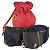 Borsa Honeycomb in pelle e nylon 4 pezzi Christian Dior Rosso Nero Blu Marino Auth bs29565 Blu navy