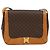 Céline Borsa a Spalla in Tela Macadam CELINE in Pelle PVC Marrone Oro Auth 152723 D'oro - vista 13