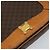 Céline Borsa a Spalla in Tela Macadam CELINE in Pelle PVC Marrone Oro Auth 152723 D'oro - vista 17