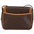 Céline Borsa a Spalla in Tela Macadam CELINE in Pelle PVC Marrone Oro Auth 152723 D'oro - vista 2