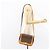 Céline Borsa a Spalla in Tela Macadam CELINE in Pelle PVC Marrone Oro Auth 152723 D'oro - vista 24