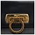 Borsa a spalla Gancini in pelle blu navy e oro Auth 152720 di Salvatore Ferragamo D'oro - vista 17