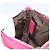 Borsa a Spalla Canage Chain Christian Dior in Pelle di Agnello Rosa Argento Auth mr1565 - vista 20