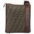 FENDI Zucca Canvas Shoulder Bag PVC Black Brown Auth am9623 - view 2