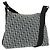 Christian Dior Trotter Canvas Schultertasche Navy Silber Auth ep11395 Marineblau