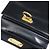 Borsa a mano in pelle Gancini Salvatore Ferragamo 2 in 1 Nero Oro Auth BA7323 - vista 10