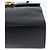 Borsa a mano in pelle Gancini Salvatore Ferragamo 2 in 1 Nero Oro Auth BA7323 - vista 14