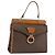 Céline Borsa a mano in tela Macadam CELINE in pelle PVC marrone oro Auth 149127 D'oro