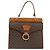 Céline Borsa a mano in tela Macadam CELINE in pelle PVC marrone oro Auth 149127 D'oro - vista 13