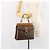 Céline Borsa a mano in tela Macadam CELINE in pelle PVC marrone oro Auth 149127 D'oro - vista 23