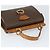 Céline Borsa a mano in tela Macadam CELINE in pelle PVC marrone oro Auth 149127 D'oro - vista 6