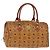 Borsa Boston MCM Logogram Vicetos in pelle PVC 2 in 1 marrone oro Auth am9555 D'oro