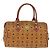 Borsa Boston MCM Logogram Vicetos in pelle PVC 2 in 1 marrone oro Auth am9555 D'oro - vista 13