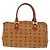 Borsa Boston MCM Logogram Vicetos in pelle PVC 2 in 1 marrone oro Auth am9555 D'oro - vista 2