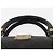 MCM Vicetos Logogram Mini Borsa a Mano in Pelle PVC Nera Oro Auth bs30228 Nero D'oro - vista 8