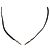 Collar Chrome Hearts Scroll Razor Blade Ag925 Negro Auth 141205M