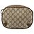 Borsa Sherry Line GG Supreme Web di GUCCI in PVC beige e oro 89 02 066 Auth BA7117 D'oro - vista 2