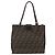FENDI Zucca Canvas Mamma Baguette Tote Bag Schwarz Braun Auth 147540 - Ansicht 2