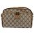 Bolsa de Ombro Gucci GG Supreme Web Sherry Line PVC Bege 116 02 089 Auth 148264 Dourado - vista 13