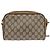 Bolsa de Ombro Gucci GG Supreme Web Sherry Line PVC Bege 116 02 089 Auth 148264 Dourado - vista 2