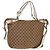 Gucci Borsa tote GG Canvas Horsebit 2way Beige Oro 232949 Auth 146265 D'oro