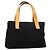 Céline Bolsa de mão Celine C Sulky em camurça preta prata autêntica 147956 Preto