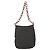 Borsa a spalla con catena Prada in nylon marrone Auth bs29917