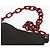 Borsa a spalla con catena Prada in nylon marrone Auth bs29917 - vista 8