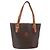 Céline CELINE Macadam Canvas Tote Bag aus PVC-Leder Braun Auth BA6719