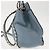 VALENTINO Borsa a mano in pelle 2 in 1 Blu Oro Auth BA6602 D'oro - vista 3