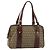 FENDI Zucchino Canvas Tote Bag Braun Gold Auth 146282 Golden